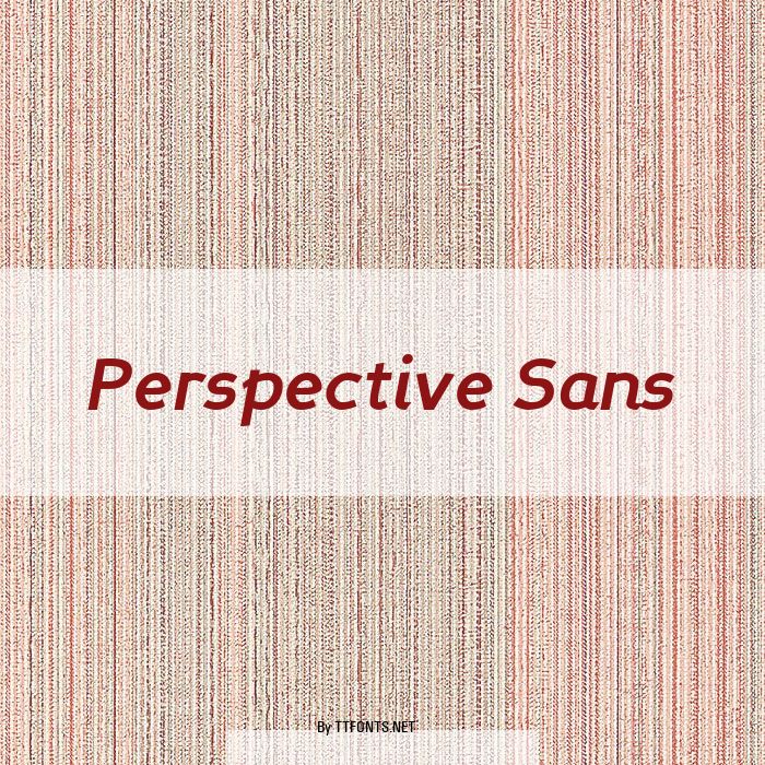 Perspective Sans example